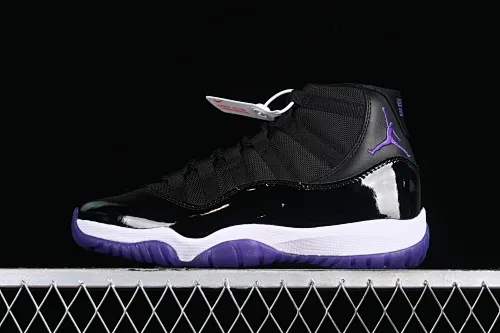 All categories Air Jordan Jordan series basketball shoes Air Jordan 11 Air Jordan 11 Retro AJ11 Joe 11 patent leather black and purple CT8812-999